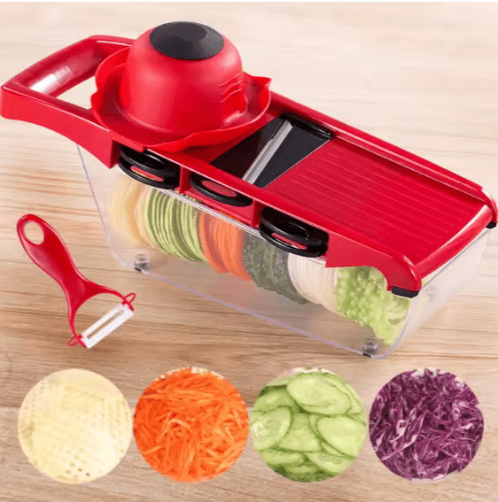 10-in-1 Adjustable Mandolin Slicer for Fruits | Multifunction Kitchen Tool