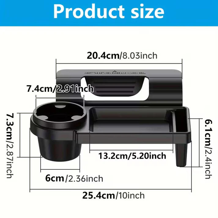 Universal Car Armrest Console Organizer with Phone Mount