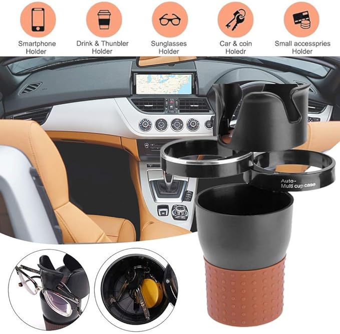 Multi-Function Car Cup Holder Drinks, Bottles | Mahal Mart