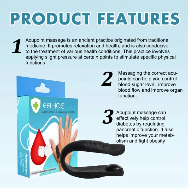🔥 EELHOE L14 Acupressure Clip – Blood Sugar Balance Aid