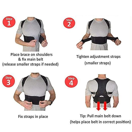 Shoulder and Back Support Belt for Posture Correction & Pain Relief