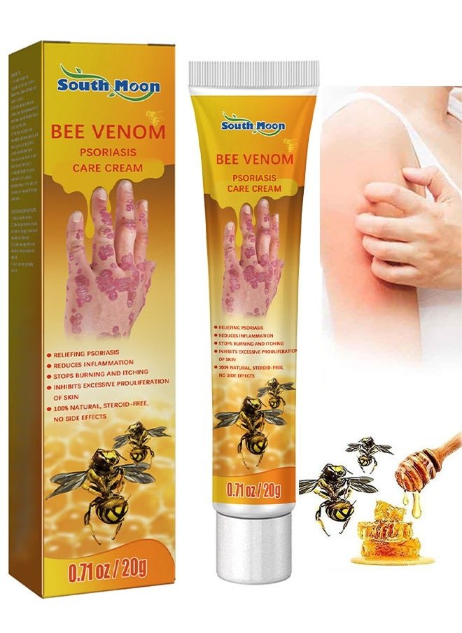 South Moon Bee Venom Psoriasis Cream for Itch & Flare-Up Relief | Natural Skin Soothing