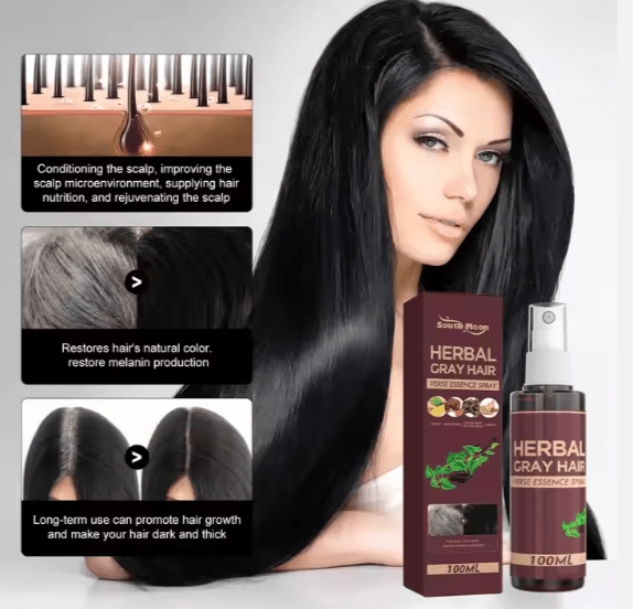 South Moon Original Gray Hair Concealer Spray | Instant Root Touch-Up 100ml