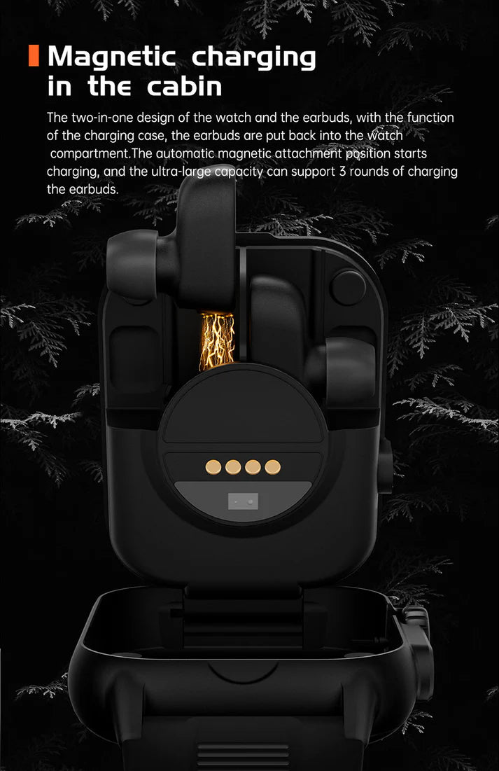 Hepu 2-in-1 Smartwatch – Fitness & Lifestyle Tracker