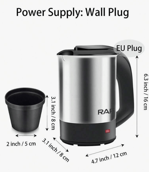 RAF Premium Electric Kettle Durable Stainless Steel Water