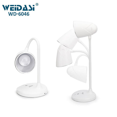 WEIDASI LED Desk Lamp Portable USB Charging Table Light